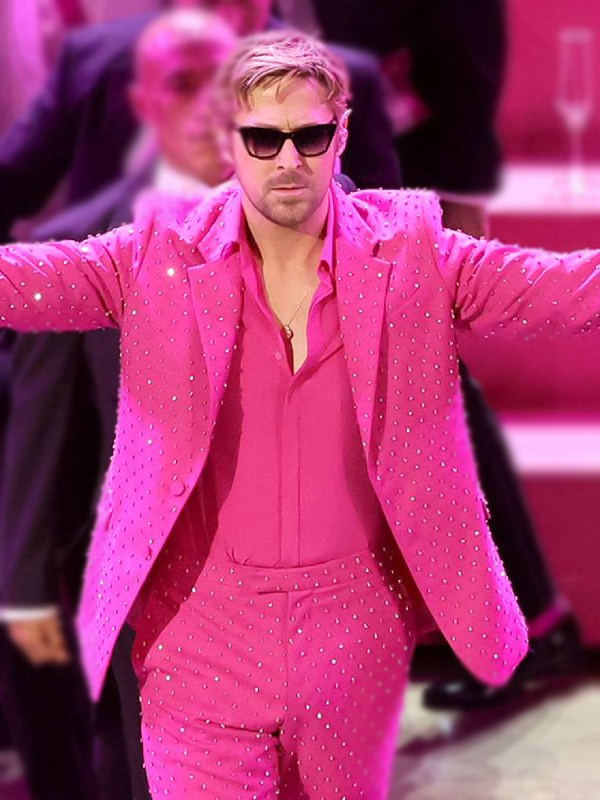 Ryan Gosling Oscars Pink Suit – Elegance Leather